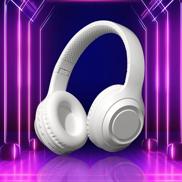 Auriculares Bluetooth, Audífonos supraaurales plegables, Reducción inteligente de ruido, Estéreo HiFi, Larga duración de la batería