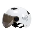 thumbnail image 3 of Casco de vehículo eléctrico, scooter, bicicleta, cara abierta, media gorra de béisbol, casco de seguridad anti-UV, casco de bicicleta ajustable, azul, 3 of 5