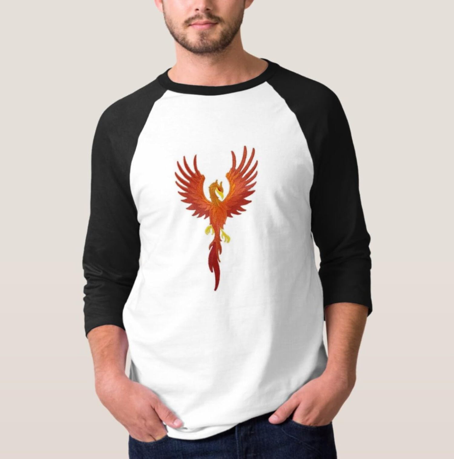 Custom Legendary Phoenix dragon Embroidery Iron On/Sew Patch [5.94" X 9.99"]