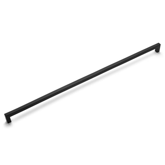 Cosmas 14777-448FB Flat Black Modern Cabinet Hardware Handle Pull - 17-5/8" Inch (448mm) Hole Centers
