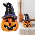 thumbnail image 2 of SUSHANG Resin Jack-O-Lantern Pumpkin Decor - Battery-Powered Halloween Ornaments for Indoor Tabletop & Mantel | Charming Glow for Parties, Birthdays & Fall Festivities, 2 of 9