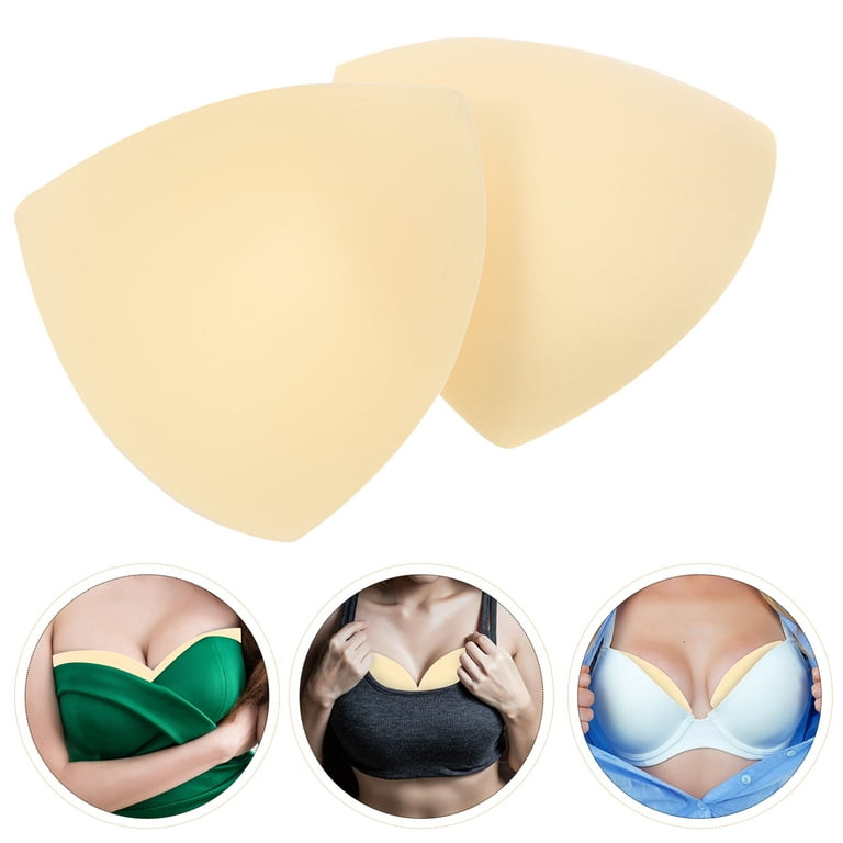 Bra Inserts Pads Pushup 3 Pairs Womens Removable Smart Cups Bra Inserts Pads  For Swimwear Sports (Skin-Color) 