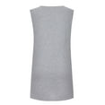thumbnail image 4 of ATOYSOY Women's Casual Relaxed Nighdress Mini Loose Dress Pajamas Sleepwear Solid Color Beach Sundress Trendy Summer Saving Sleeveless Crew Neck Retro Dress for Girls Gray L, 4 of 9