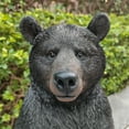thumbnail image 3 of Large Black Bear Sitting Garden Statue Yard Decor, 3 of 5