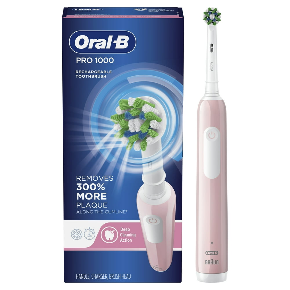 Oral-B Pro 1000 Electric Toothbrush, Pink - Walmart.com - Walmart.com