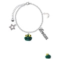 thumbnail image 2 of Delight Jewelry Resin Big Eyed Frog Silvertone Dream Big Charm Bracelet, 7.5+2" Extender, 2 of 4
