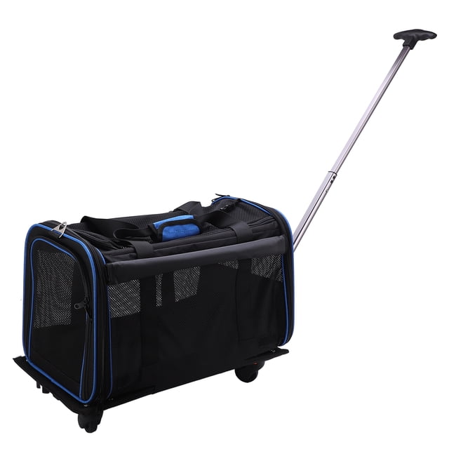 Transporteur pour Chien, Sac à Roulettes Amovible pour Chien, Efficacité Maximale