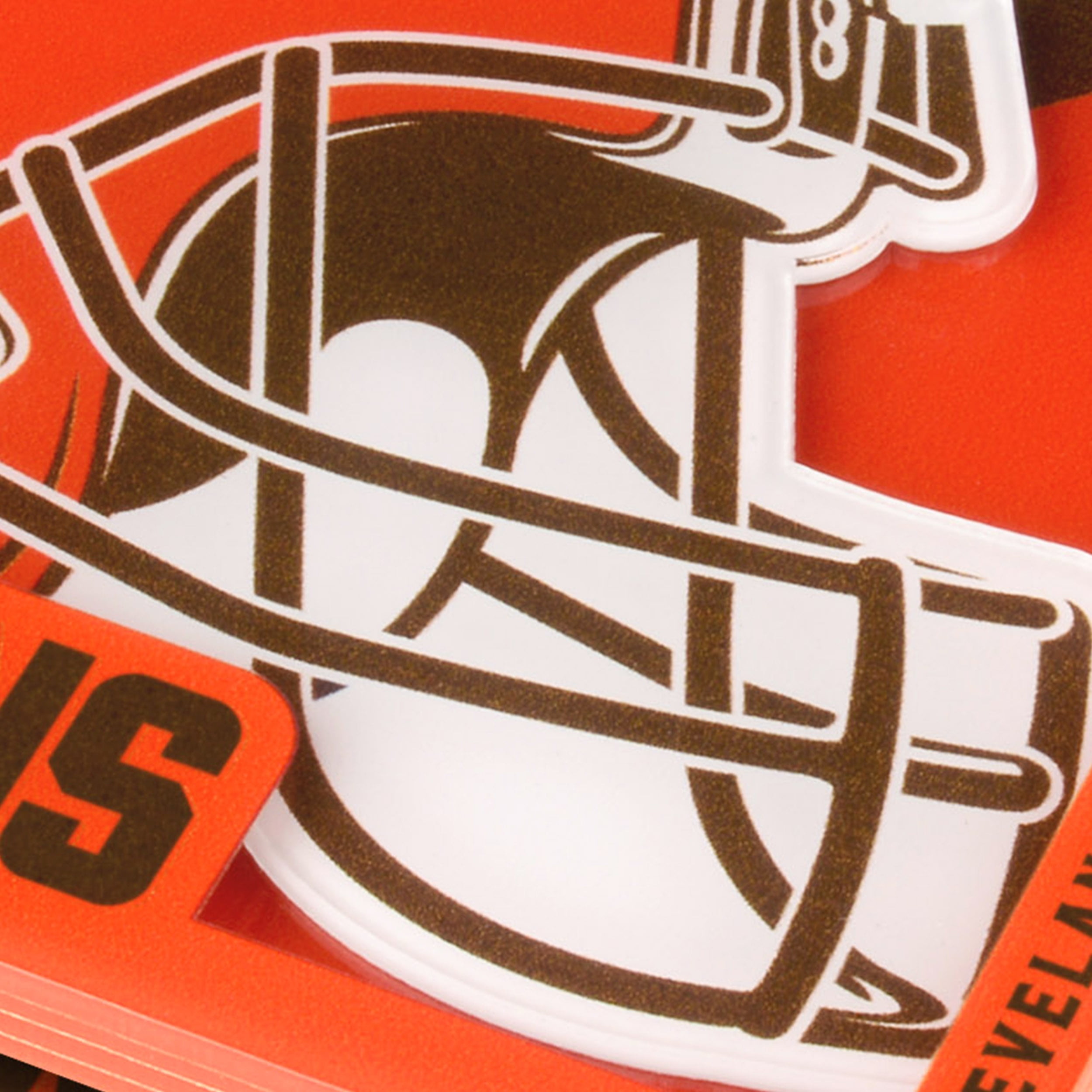 YouTheFan NFL Cleveland Browns 3D-LSC 3D Logo Series Coasters - Pack of 2
