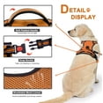 thumbnail image 6 of Astarin No Pull Dog Harness for Large Dogs,No Choke Front Clip Dog Reflective Harness, Adjustable and Comfortable for Easy Walking, Adjustable 2 Metal Rings 3 Buckles,Orange/L, 6 of 6
