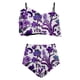thumbnail image 4 of Bikini de Mujer Trajes de Baño Bikini con Ruffles Conjunto con Sujetador Acolchado Extraíble, Pantalones Cortos de Cintura Alta para la Playa, 4 of 5