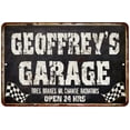 thumbnail image 1 of GEOFFREY'S Garage Black Grunge Sign 8x12 Decor Gift 208120005466, 1 of 1