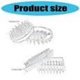thumbnail image 5 of 12/16Pcs Carpet Protectors Clear Plastic Caster Cups Comfortable Touch Spiked Furniture Cup for Sofas, Tables, Chairs, 5 of 10