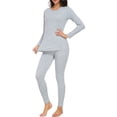 thumbnail image 6 of wirarpa Women's Lightweight Thermal Underwear Set,Cozy Cotton Long Johns Pajamas for Fall & Winter Grey S-2XL, 6 of 8