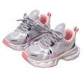 thumbnail image 4 of Willtoo Boys Girls Chunky Sneakers Platform Fashion Sneakers Non-Slip Breathable Kids Dad Shoes Comfortable Lace-up Wide Width Tennis Shoes, 4 of 5