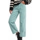 thumbnail image 5 of Pantalones de Mujer Traje Casual Denim Color Sólido Bolsillo Trabajo Pantalones de Cintura Portátiles Pantalones Casuales de Mujeres, 5 of 5