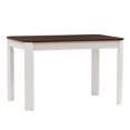 thumbnail image 1 of Table de salle à manger en bois massif à angles inclinés, 1 of 6