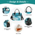 thumbnail image 3 of Small Cooler Bag Lunch Bag Portable Meal Bag Work Meal Bag Outdoor Meal Bag Travel Meal Bag Picnic Meal Bag Going Out Meal Bag Pretty Marble Pattern, 3 of 6