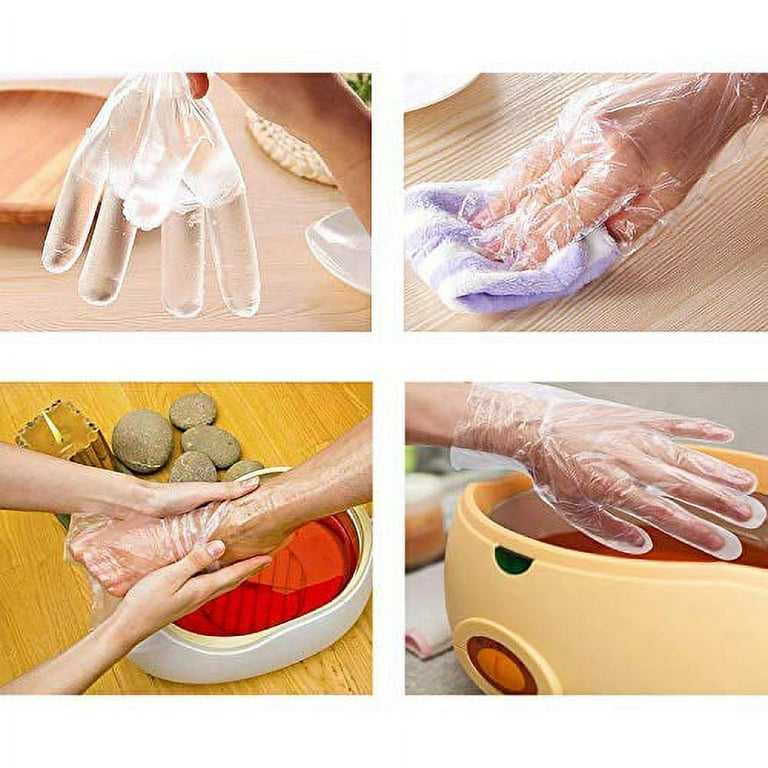 200 Pcs Paraffin Wax Bath Liners Hands & Feet - Plastic Cozy Hand