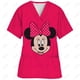 thumbnail image 2 of Camiseta de enfermería con estampado de Minnie y Mickey de Disney para mujer, blusa informal, manga corta, cuello en V y bolsillo, uniforme para mujer, 2 of 5