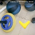 thumbnail image 2 of OULII 2Pcs Barbell Storage Rack Wall Mounted Holder Yellow Suitable for Home Gym Barbell Organizing, 2 of 5