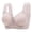 Purple, variant on Womens Front Side Buckle Lace Edge No Steel Ring Movement Seamless Gathering Adjustment Yoga Sleep Large Cup Bra