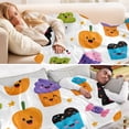 thumbnail image 5 of 70x55 Inches Glow in The Dark Blanket Cozy Throw Camping Blankets for Home and Outdoor Use Halloween Cupcakes, 5 of 8