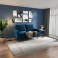 thumbnail image 5 of Enor Furniture Fieldstone 58" Square Arm Modern Velvet Loveseat in Space Blue, 5 of 7