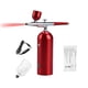 thumbnail image 2 of Pulverizador de pintura Kit de aerógrafo portátil con compresor Cepillo de aire inalámbrico de mano Batería incorporada de presión de aire de 18 PSI de doble acción con 2 tazas de pintura para pintar Romacci Pulverizador de pintura, 2 of 7