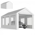 thumbnail image 1 of Outsunny Abri d'Auto Robuste 10 Pieds x 20 Pieds, Garage Portable à Hauteur Réglable, 1 of 10
