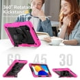 thumbnail image 3 of XYX For Xiaomi Redmi Pad SE 8.7 inch 2024, 360 Rotating Shockproof Cover with Stand, Screen Protector, Shoulder Strap, Rose, 3 of 7