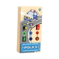 thumbnail image 4 of Tablero de actividades Montessori para bebés pequeños con luz LED para niños mayores de 18 meses policía, 4 of 9