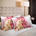 thumbnail image 2 of MKHERT Beautiful Colorful And Bright Rooster Pillowcase Pillow Protector Cushion Cover 20x30 inch,Set of 2, 2 of 2