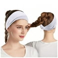 thumbnail image 2 of Women Yoga Elastic Headbands Non Sweat Hair Wrap Workout Running Sport Headband for Girls Gym Fitness, 2 of 4