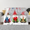 thumbnail image 1 of Fotbe Merry Christmas Gnome1 Manta de Franela con Estampado, Manta Ultrasuave para Cama, Sofá, Auto, Hipoalergénica y Antibolitas-80"x60", 1 of 6