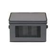 thumbnail image 4 of Household Essentials Stemware Storage Box, Windowed Storage with Lid, 12 Storage Compartments, Double Handles, Perfect for Storing Special Occasion Glassware, Gray, 4 of 7