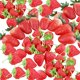 thumbnail image 1 of Fruta Artificial decorativa Mini 40 Uds plástico falso fresa Timcorr rojo y blanco, 1 of 8