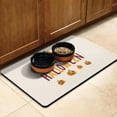 thumbnail image 3 of Pumpkin Skull Bat Spider Pet Food Mat Happy Halloween Absorbent No-Slip 17x30 Inch Dog Bowl Mat Cat Feeding Mat Dog Water Bowl Mat for Messy Drinker, 3 of 7