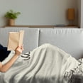thumbnail image 3 of Russia Soft Flannel Fleece Blanket, Vintage Style Moscow Skyline Silhouette Hand Drawn Sketch Architecture Design, Cozy Plush for Indoor and Outdoor Use, 50" x 60", Beige Dark Taupe, by Ambesonne, 3 of 5
