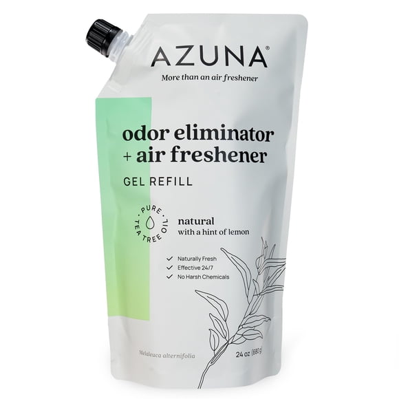 Recambio de gel eliminador de olores totalmente natural para purificador de aire Azuna, 720 ml