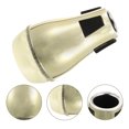 thumbnail image 1 of Trombone Mutes Abs Golden For Trombone Players Practice Sessions 1Pcs 5.2X3.1X3.1In, 1 of 9