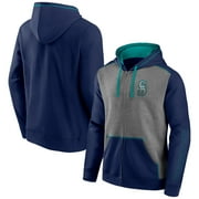 Men's Fanatics Branded Navy/Heathered Gray Seattle Mariners Expansion Team Full-Zip Hoodie