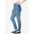 thumbnail image 2 of Woman Within Plus Size Tall Pull-On Elastic-Waist Stretch Fineline Denim Jeans, 2 of 4