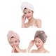 thumbnail image 1 of Para Secar El Cabello, Amigables Con La Piel, De Forro Polar Coralino Suave, Secado Rápido De Alta Calidad, Fáciles De Usar, Gorros Para El Cabello De Secado Rápido 3 Toallas sonducket HA014130-00, 1 of 7