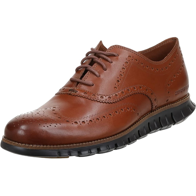 Cole Haan, Mens Zerogrand Wing OX Leather Oxford Shoe, Brown, Size