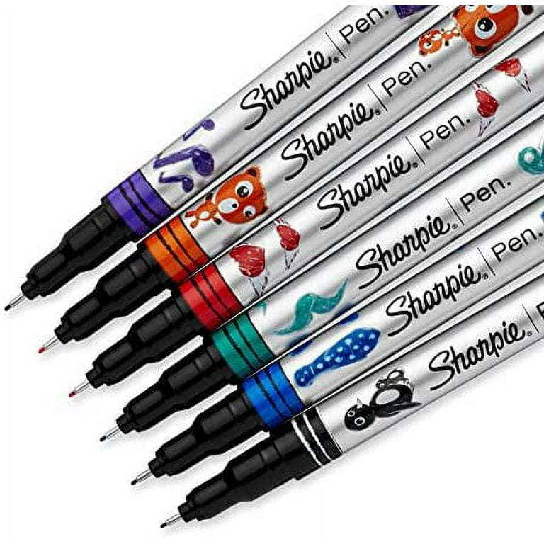 Sharpie Fine Point Pen, Assorted Colors - 6/Pack 