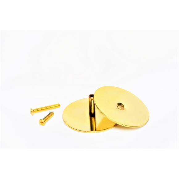 Door Knob Filler Plate | Dummy Deadbolt Lock Cover | No Show Screws | 2-5/8" Diameter | Adjustable Filler Plate | 1 Pack