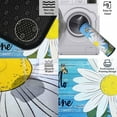 thumbnail image 6 of Daisy Kitchen Rugs and Mats Set of 2, Non Slip Backing Butterfly Sunshine Kitchen Rug Summer Kitchen Decor Seasonal Spring Summer Home Decorations Kitchen Floor Mat 17"X47"+17"X30", 6 of 6
