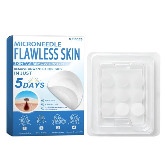 9-Pack Microneedle Patches for Targeted Skincare, Painless Overnight Treatment for Clearer Skin in 5 Days