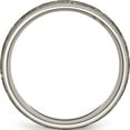 thumbnail image 2 of Titanium Brushed Greek Key Laser Design 8mm Band (Size 13) Made In China tb26e-13, 2 of 5