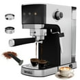 thumbnail image 1 of WHALL Cafetière à Écran Tactile 20 Bars, avec Buse Vapeur Mousseur à Lait, Machine à Expresso en Acier Inoxydable, 1 of 7